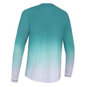 Mens Mountain Bike Jersey Off-Road Motocross Jersey BMX Downhill Shirts Long Sleeve Green White