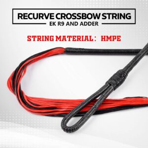 NBCGGS 19.3" Cobra Adder String Replacement Crossbow R9 Cobra Adder Crossbow String,20 Strands HMPE 1600D,Red