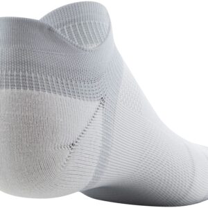 Under Armour Adult ArmourDry Run Lite No Show Tab Socks, 3-Pairs, White/Halo Gray, Large