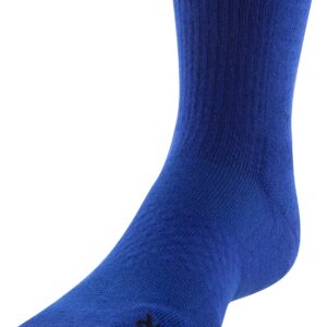 Under Armour Standard 3-Maker Mid-Crew Socks, 3-Pairs, Bauhaus Blue Assorted, Large