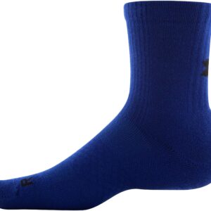 Under Armour Standard 3-Maker Mid-Crew Socks, 3-Pairs, Bauhaus Blue Assorted, Large