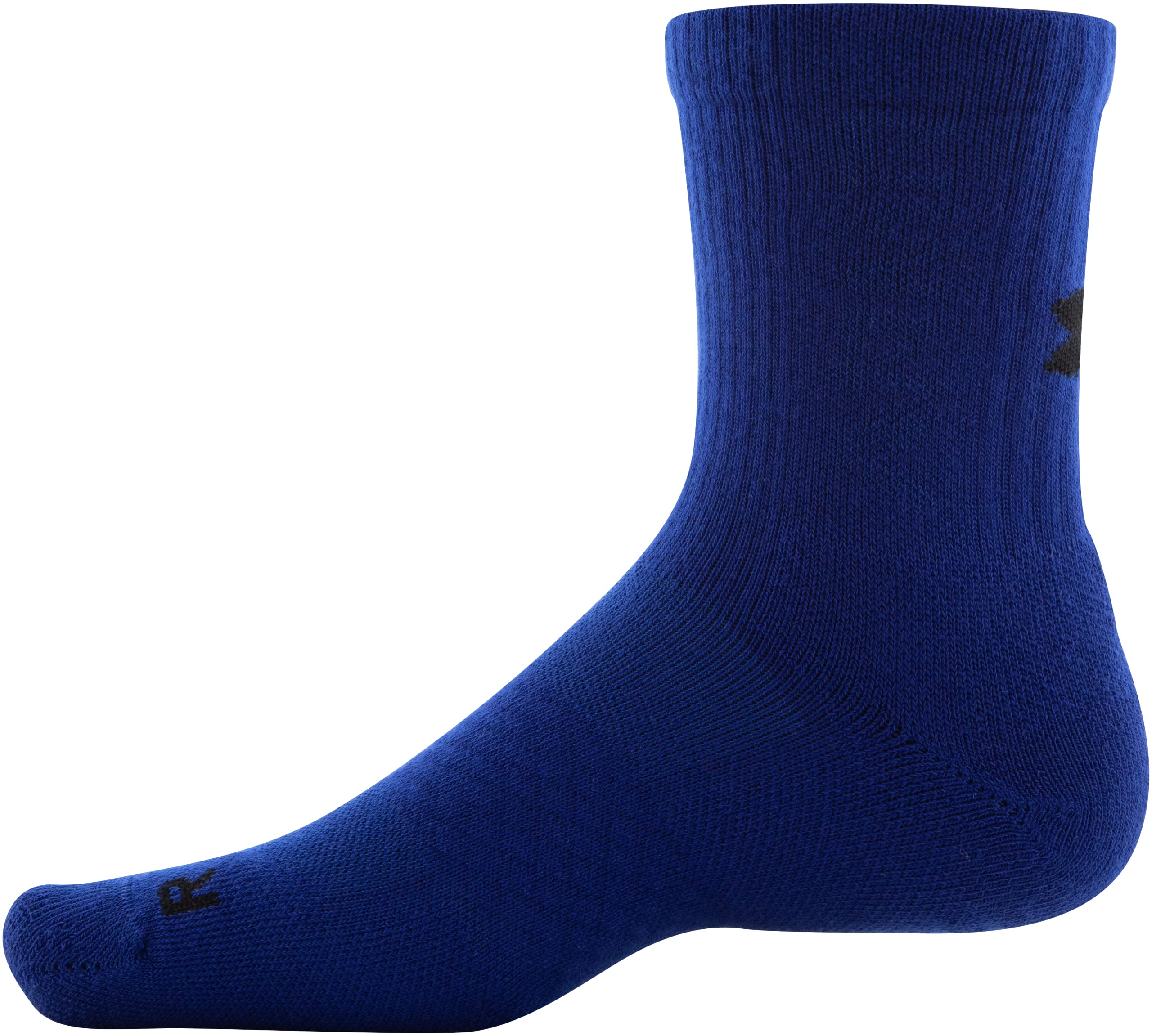 Under Armour Standard 3-Maker Mid-Crew Socks, 3-Pairs, Bauhaus Blue Assorted, Large