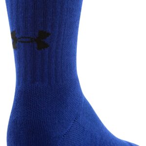 Under Armour Standard 3-Maker Mid-Crew Socks, 3-Pairs, Bauhaus Blue Assorted, Large