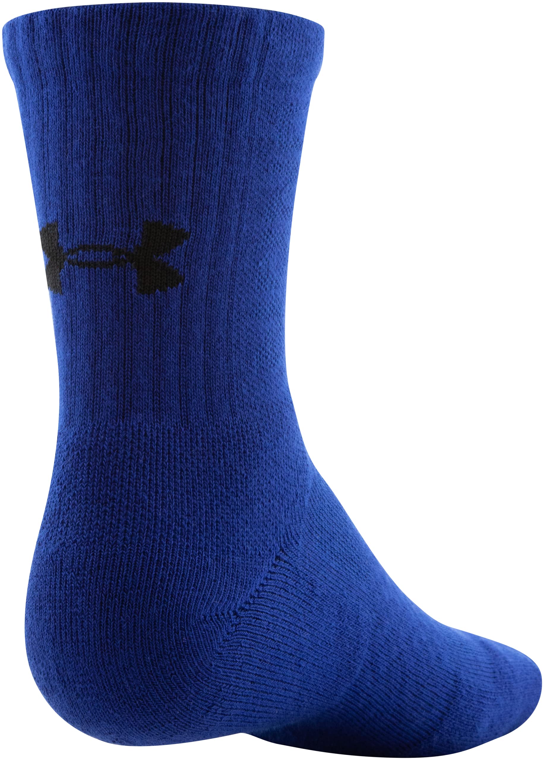 Under Armour Standard 3-Maker Mid-Crew Socks, 3-Pairs, Bauhaus Blue Assorted, Large