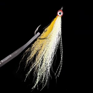 Streamer Flies for Fly Fishing, Classic Clouser Minnow Fishing Flies Streamers Fly Fishing Lures for Trout Bass Saltwater Freshwater (Yellow, 10Pcs)