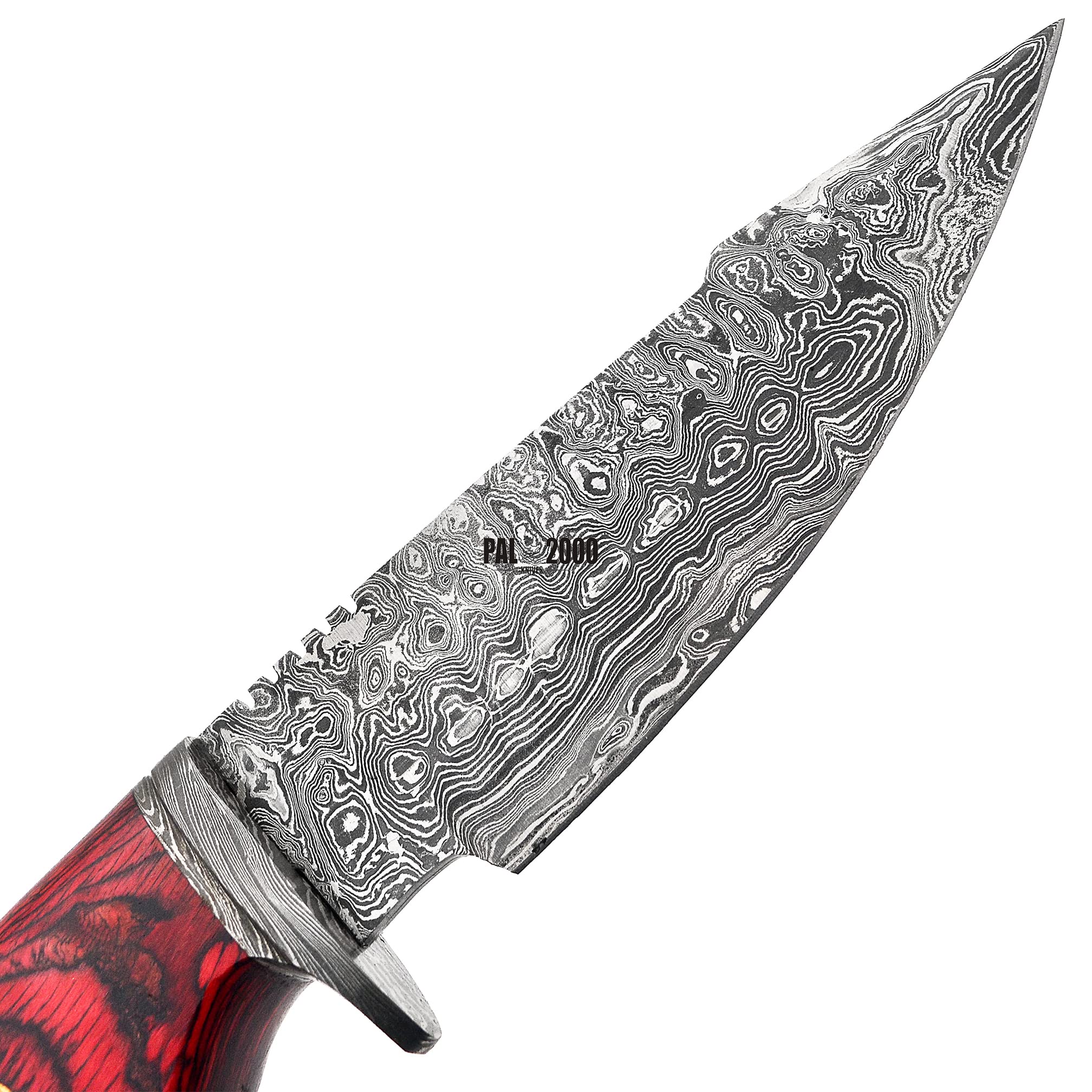 PAL 2000 KNIVES BOW-2057 Custom Handmade Damascus steel Bowie Knife With Sheath