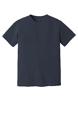 Comfort Colors Men's Adult Short Sleeve Tee, Style 1717 (Large, Midnight), Navy