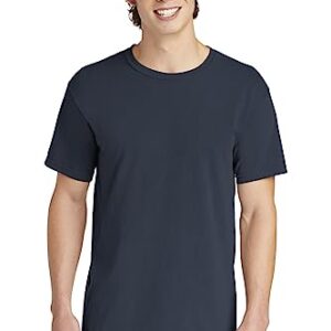 Comfort Colors Men's Adult Short Sleeve Tee, Style 1717 (Large, Midnight), Navy