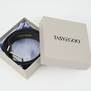 TASYEGOO Vintage Ladies Belt with handmade pleated (S)