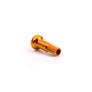 Bike Spoke Nipples Steel Spoke Nipples Mountain Bicycle Spoke Cap for 14G 40Pcs 6 * 14mm Gold