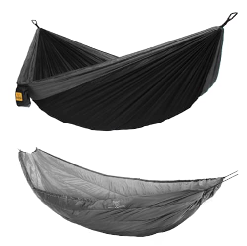 Wise Owl Outfitters Camping Hammock and Hammock Underquilt - Double Hammock with Underquilt, Camping Accessories for Camping, Hiking, and Backpacking