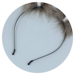 Faylay Bunny Ear Women Rabbit Animal Ears Furry Headband Party Accessories (FZGYAMY)