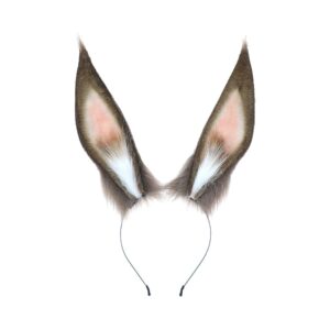 faylay bunny ear women rabbit animal ears furry headband party accessories (fzgyamy)