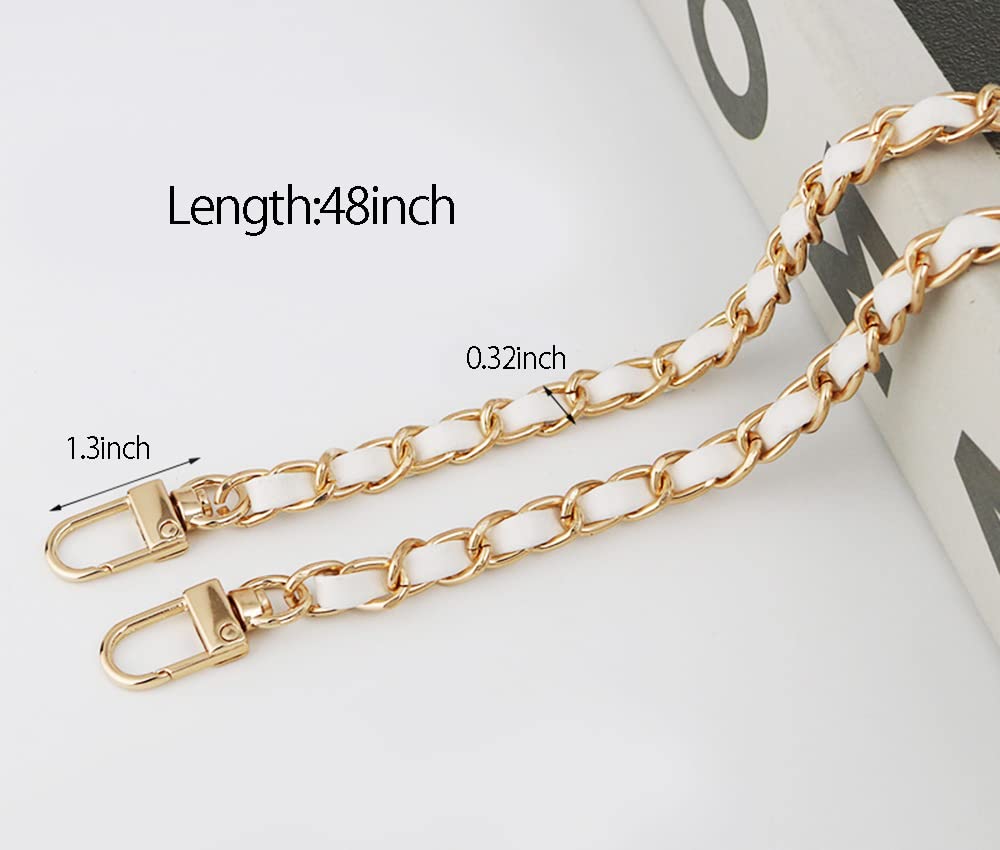 123Arts Chain Strap Iron Replacement Strap Handbag Shoulder Bag Strap Bag Accessories,48 Inches