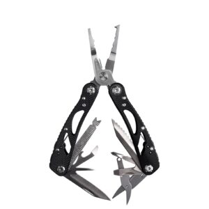 Kaba 12-in-1 Multitool Pliers of Fishing Tools, Professional Stainless Steel Multitool Pliers,Pocket Knife,Bottle Opener,Apply to Survival,Camping, Hunting and Hiking DIY Gifts for Men