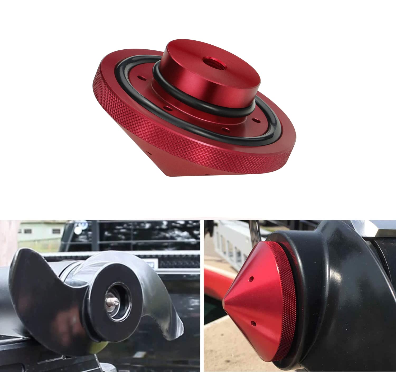 Mejiao Eliminator Trolling Boat Motor Prop Nut Compatible with GFEL-MK-BK-DP Minnkota 80/101/ 112-Red