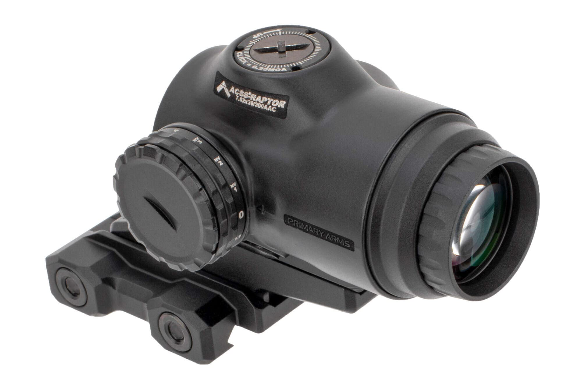 Primary Arms SLX 3X MicroPrism with Red Illuminated ACSS Raptor 7.62/300BO Reticle - Yard