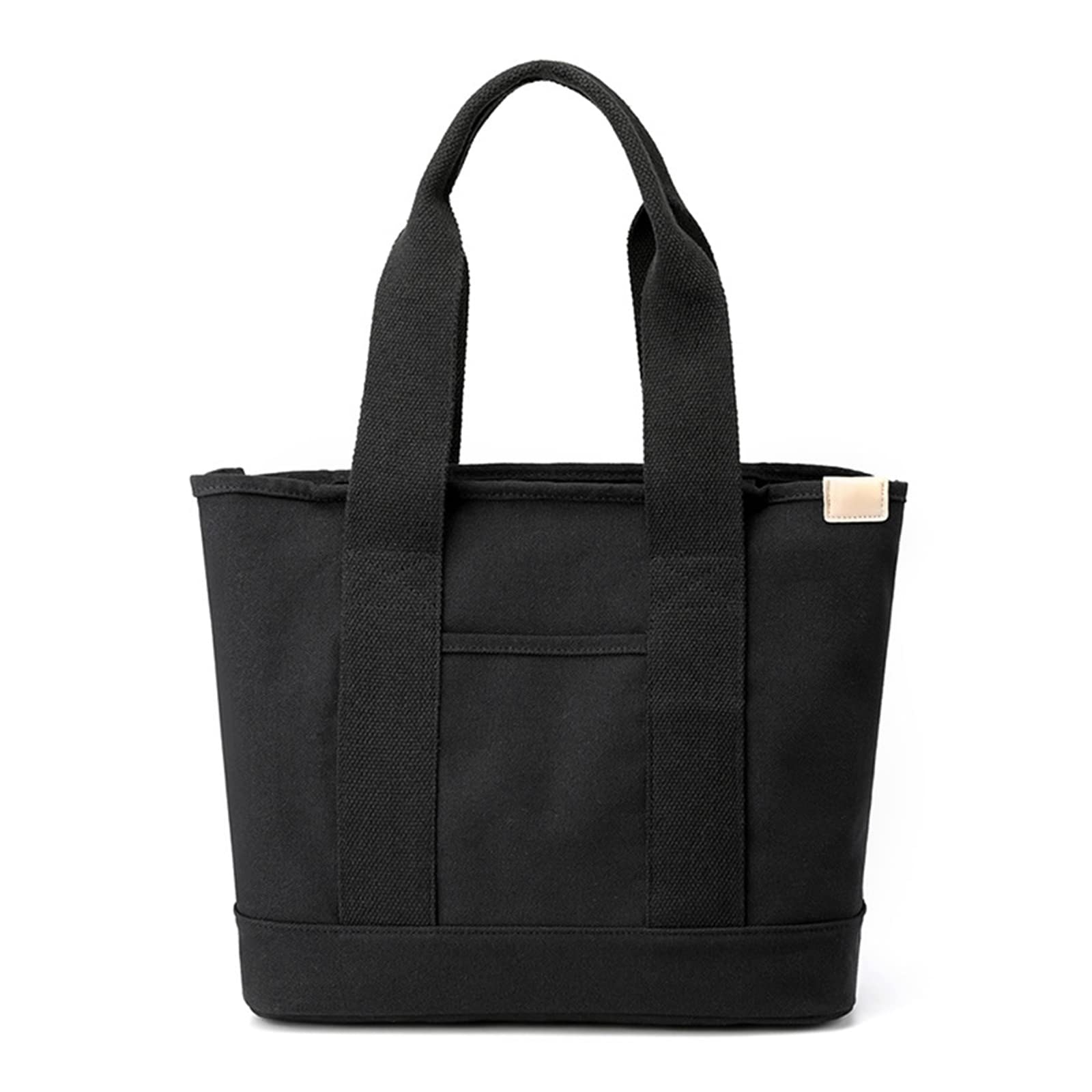 CORIOS Women Handbag Canvas Tote Bag Lightweight Shoulder Bag Casual Top Handle Bag Large Capacity Chic Bag Hobo Bag for Work Shopping Travel Dail Black