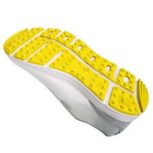 Waterproof Golf Shoes for Men Spikeless Outdoor Golf Sport Training Sneakers Classic Mens Golf Trainers Size 13 14 … (White Yellow, numeric_10)