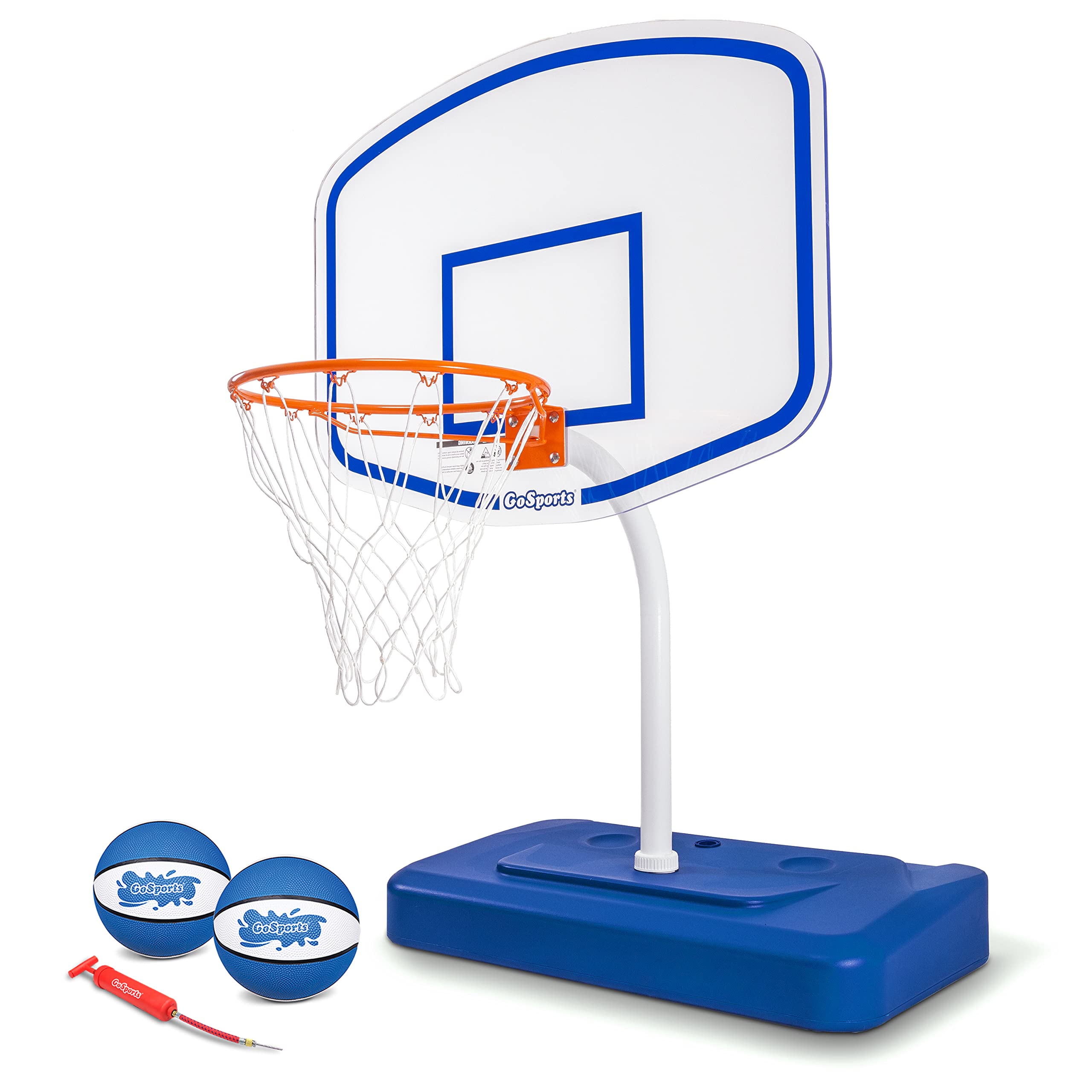 GoSports Splash Hoop ELITE Pool Basketball Hoop with Premium Acrylic Backboard and Water Weighted Base