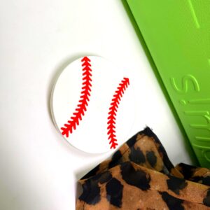 FRESHe BAGLETS - Baseball Charm Accessory Compatible with Simply Southern Tote Bags - Personalize Your Bag With Decorative Charms - Made in USA (Baseball)