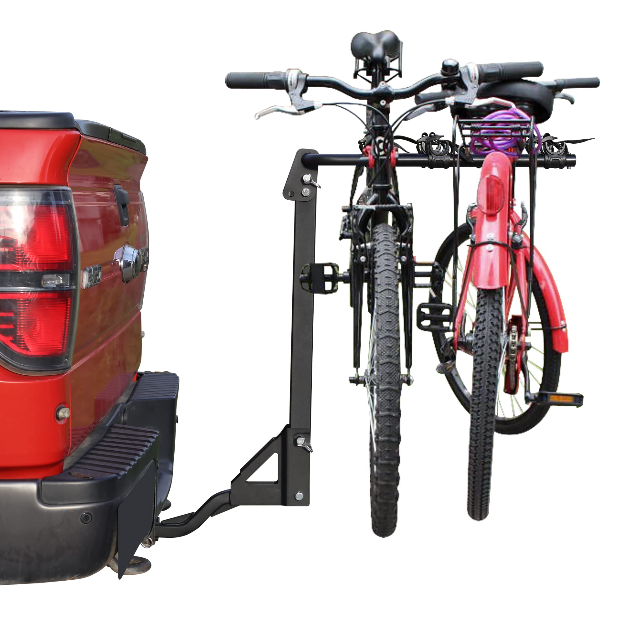 Young 4 Bike Rack - Bicycle Racks Mount Carrier for Cars, SUV and Minivans with 2" or 1-1/4 inch Hitch Receiver, Easy Assembly and Safe Locking