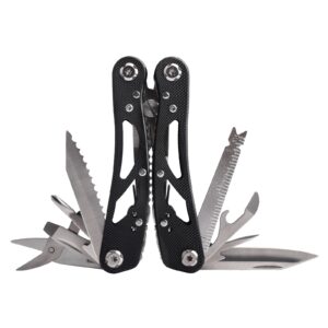 Kaba 12-in-1 Multitool Pliers of Fishing Tools, Professional Stainless Steel Multitool Pliers,Pocket Knife,Bottle Opener,Apply to Survival,Camping, Hunting and Hiking DIY Gifts for Men