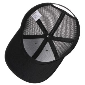 TSSGBL XL,XXL Oversized Snapback Trucker Hat Baseball Caps for Big Head Men Large Blank Mesh Work Ball Caps-Black