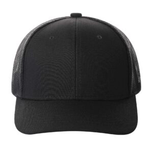 TSSGBL XL,XXL Oversized Snapback Trucker Hat Baseball Caps for Big Head Men Large Blank Mesh Work Ball Caps-Black