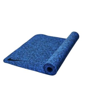 nike exercise mat 4mm (coast/midnight navy, size: 172cm*61cm*4mm, yoga mat with recycled material)