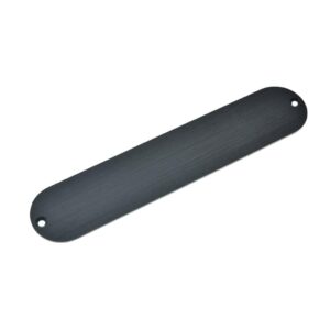 Dopro Standard 32mm Width Blank Control Plate No Hole Aluminum Anodized Tele Control Plate for FD Telecaster Black