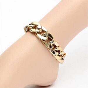 Anklet for Women Chunky Golden Sandal Ankle Women Beach Silver Anklet Fashion Chain Foot Anklet Ankle Bracelets (Gold)