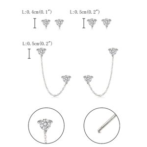 FANZE 5Pairs Earrings Set, Stud Earrings Set Chain Earrings Hoop Earrings Set for Women Fashion Jewelry Gift Women