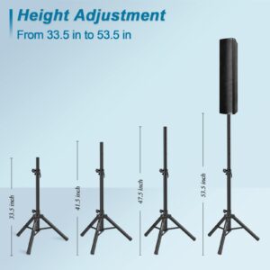 Vondynote Tripod Speaker Stands PA DJ Short Tripod Speaker Stand Slim Mini Speaker Stand, Single