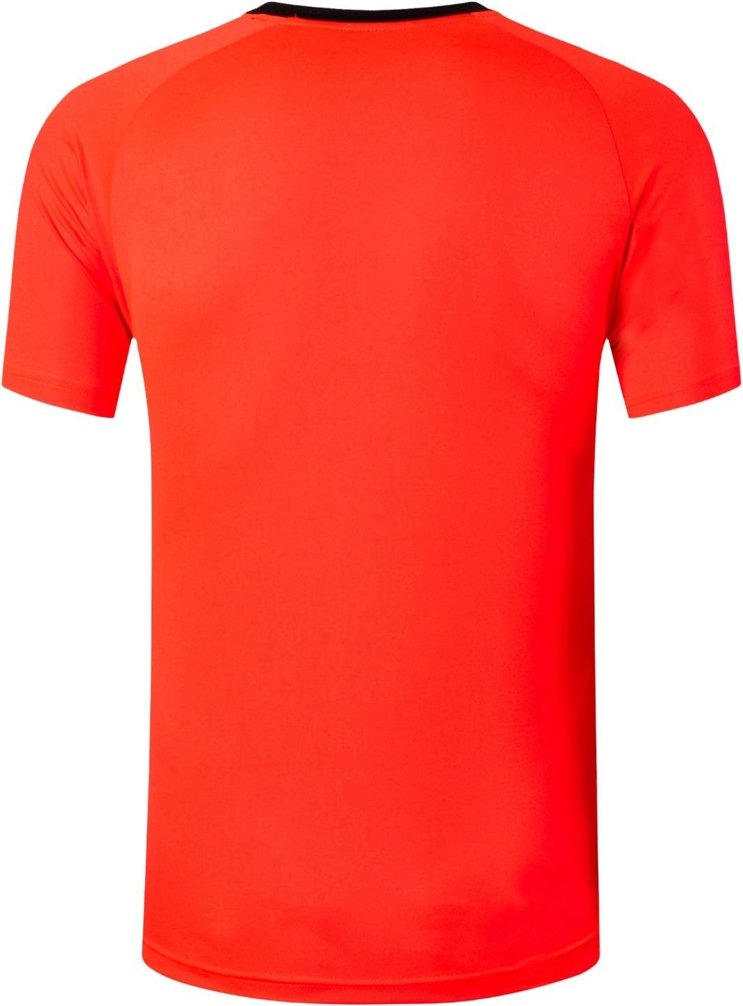 jeansian Men's Sport Quick Dry Fit Short Sleeves T-Shirt Tees Shirt Tshirt Tops Golf Tennis Running LSL230 Orange XXL