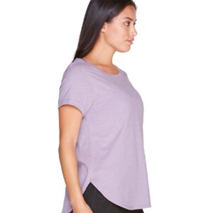 Colosseum Active Women's Myla Short Sleeve Scoop Neck Tee (Amethyst, Large)