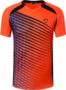 jeansian men's sport quick dry fit short sleeves t-shirt tees shirt tshirt tops golf tennis running lsl230 orange xxl