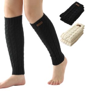 leg warmers for women - cable knit leg warmers - knitted ankle warmers - winter boot cuffs for women - warm calf leg warmers