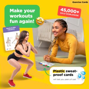 WorkoutLabs Exercise & Yoga Cards I & II Set Total Fitness Bundle for Home No-Equipment Workouts and Yoga · Premium Plastic Flashcard Decks