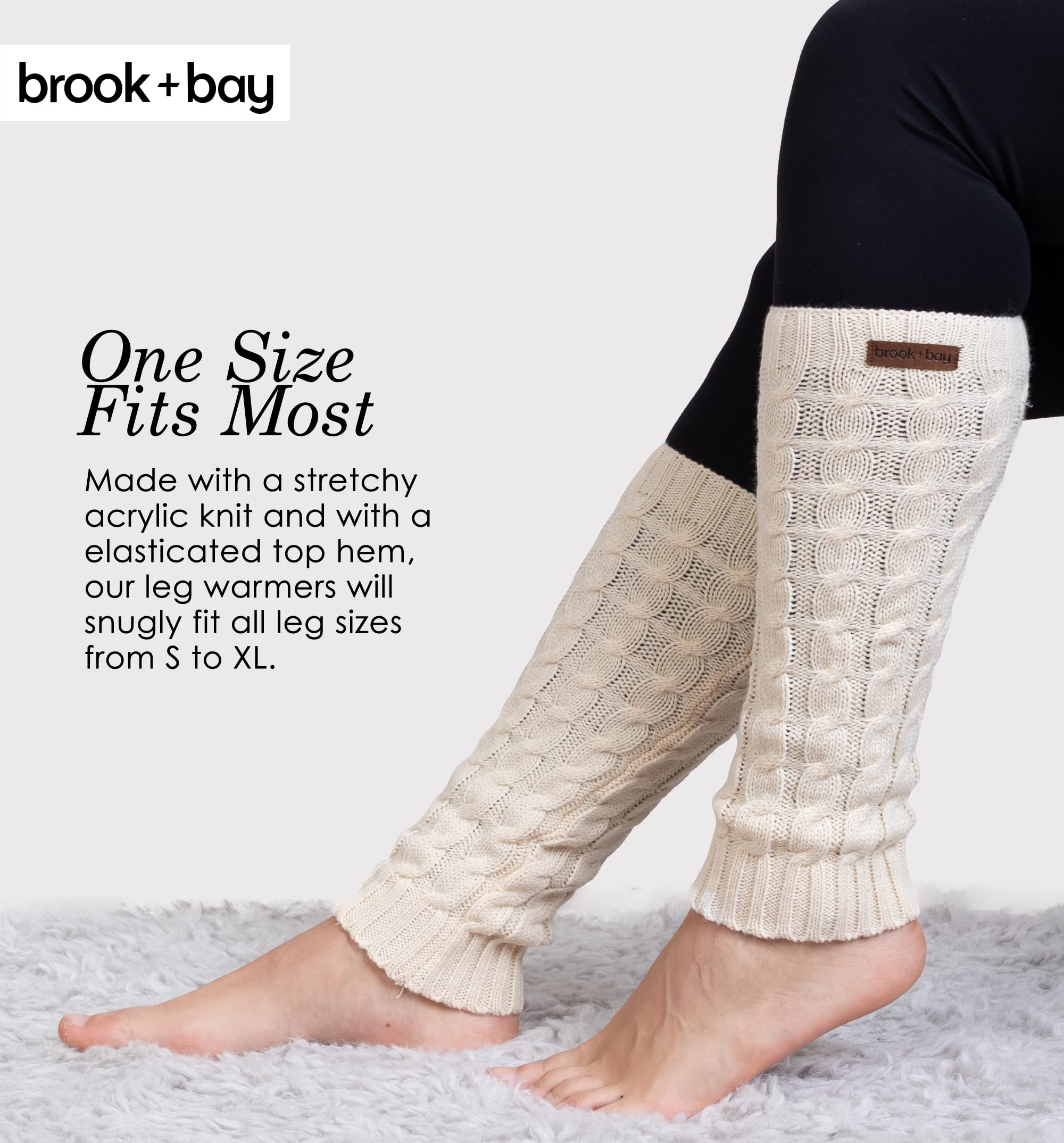 Leg Warmers for Women - Cable Knit Leg Warmers - Knitted Ankle Warmers - Winter Boot Cuffs for Women - Warm Calf Leg Warmers