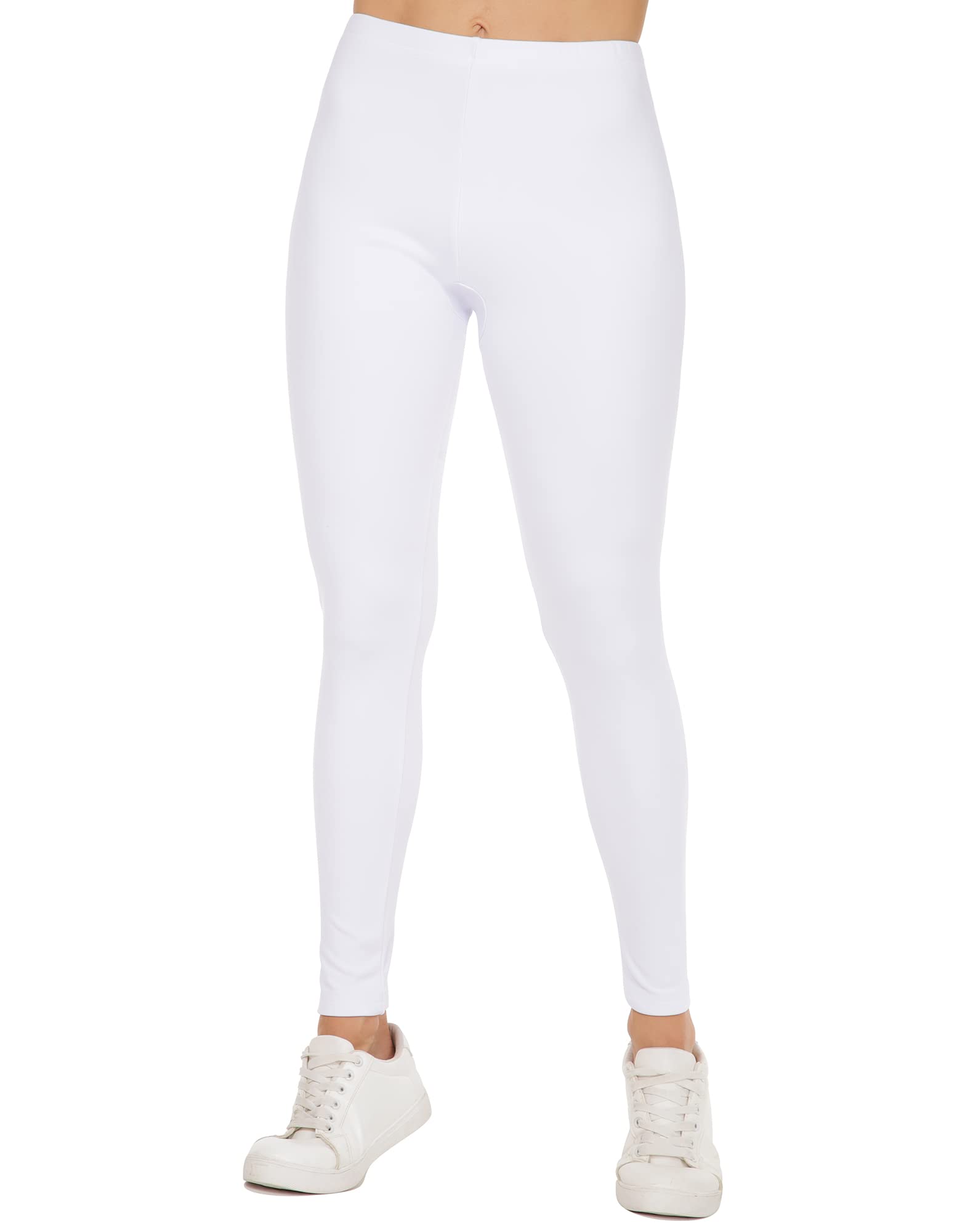 MANCYFIT Thermal Pants Women's Thermal Underwear Bottoms Thick Fleece Lined Leggings Women Cold Weather White Small