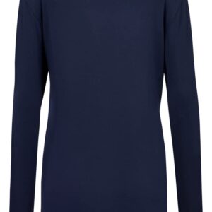 Mizuno womens Long Sleeve Attack Tee Shirt, Navy, X-Small