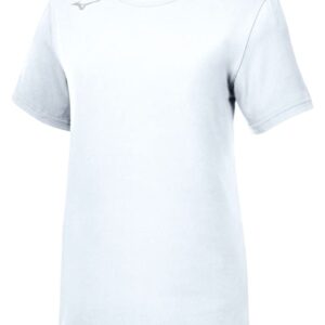 Mizuno Women's Standard Short Sleeve Attack Tee 3.0, White, Medium