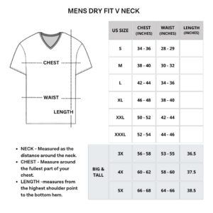 Real Essentials Athletic V Neck Tshirt Shirts T-Shirts Men Quick Dry Fit Tops Dri Fit Short Sleeve Active Wear Training Exercise Fitness Workout Shirt Tee Tees Gym Sports Top, Set 12, L, Pack of 5