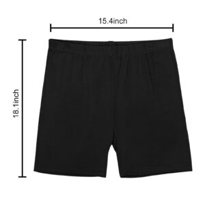 GREUS Plus Size Yoga Shorts for Women Seamless Biker Shorts High Waist Workout Shorts Gym Running Exercise Home 2XL Black