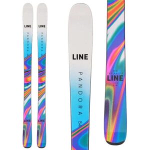 line pandora 84 skis womens sz 158cm, multi