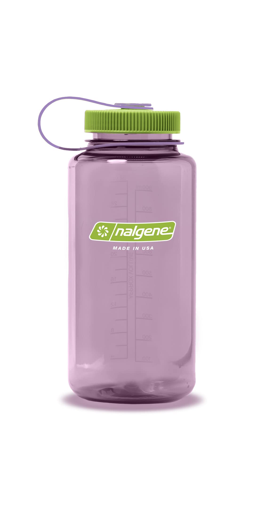 Nalgene Sustain Tritan BPA-Free Water Bottle Made with Material Derived from 50% Plastic Waste, 32 OZ, Wide Mouth, Dove Gray