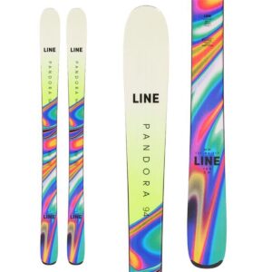 line pandora 94 skis womens sz 158cm, blue (a2203020)