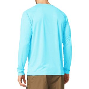 Men's Sweatshirts UPF 50+ Long Sleeve T-Shirts Lightweight Shirts Pullover Breathable Tee for Fishing Hiking Running Fluorescent XL