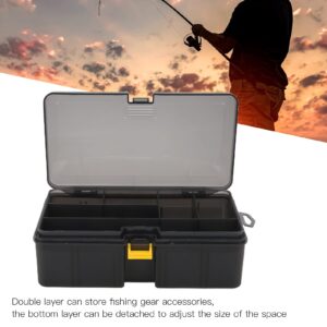 Pilipane Double Layer Waterproof Floating Airtight Stowaway, Fishing Tackle Box, Plastic Tackle Box Organizer with Removable Dividers Storage Lure Box, 3700 Dry Box Storage Kids Tackle Waterproof